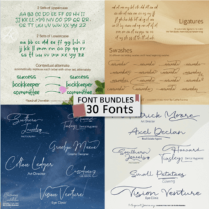 30 Handwritten Bundle Font